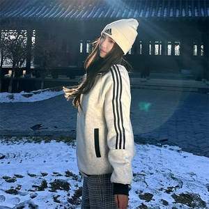 抖音得物高品质 美式高街重磅结构设计拼接织带立领卫衣外套 CM42图片