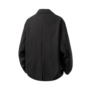 立体白底96%聚酯纤维4%氨纶满天星西服男西装男XF77871P85控138图片