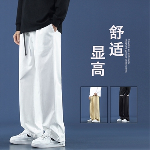 休闲舒适抽绳束脚裤高级感宽松百搭垂顺直筒长裤潮牌  K660特批38图片