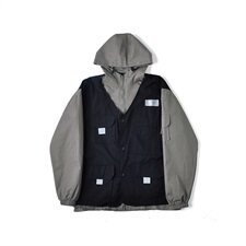 盐系炸街工装外套宽松韩版慵懒风夹克百搭ins超火cec连帽815，男装夹克，星座1008