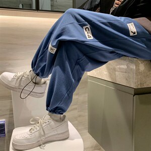 ！2023春季新款男士休闲裤百搭学生宽松印花卫裤K2035P45,男装休闲裤,电商B220