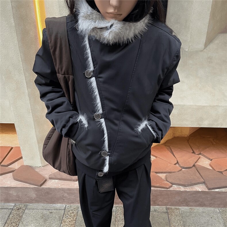 秋冬季棉袄情侣立领棉衣棉服加棉座山雕外套高级感棉衣JM088-P128,男装棉衣,星座910A