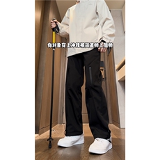 冬季机能褶皱拉链防水冲锋裤K23555-p50控68加绒K23555JR-p60控78，男装休闲裤，电商B315