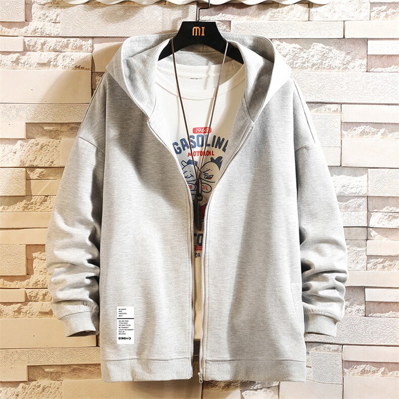 KS21045-P38连帽开衫卫衣男运动外套大码班服砖墙挂拍,男装卫衣,电商A040A
