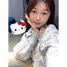 翻领格纹小香风外套女春秋季新款小众清新休闲夹克上衣JF016，男装夹克，星座1116A（原606A-3）