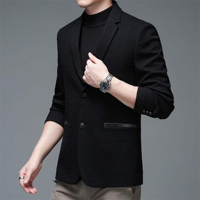DN21A260男式秋季2023新款西装男西服外套修身商务休闲男装P306,男装西服,电商B360