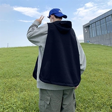 秋冬中性毛线马甲无袖背心休闲开衩情侣针织衫上衣外套H204/P50，男装背心/马甲，电商A221A