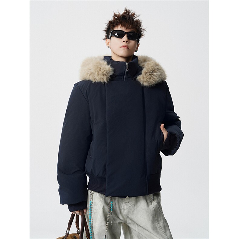 5XL-MMY1713-P128美式酒红色连帽短款棉衣三防大牛津-360g，男装棉衣，电商D206-1