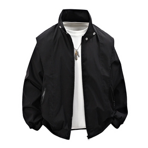 数据款开春派克服夹克冲锋衣双开立领防水显高夹克外套JK2489 P70图片
