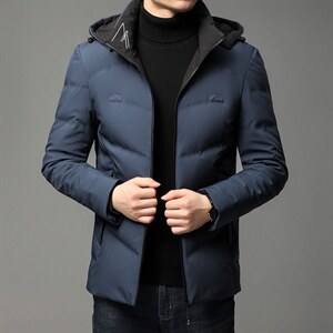 冬季新款中年人可卸帽休闲羽绒服装2021男装外套QLMF152056-P275，男装羽绒服，电商B212（原钱塘6029）