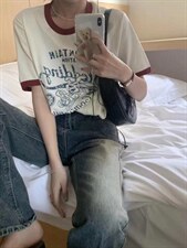 卡通印花T恤，女装T恤，MY.counter