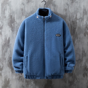 1灰墙挂拍宽松百搭潮流羊羔毛大码M-5XL棉衣外套男8727P105控149图片