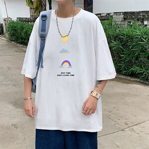 DX17141-P20纯棉短袖t恤男大码半袖打底衫宽松体恤衫港风,男装T恤,电商A040