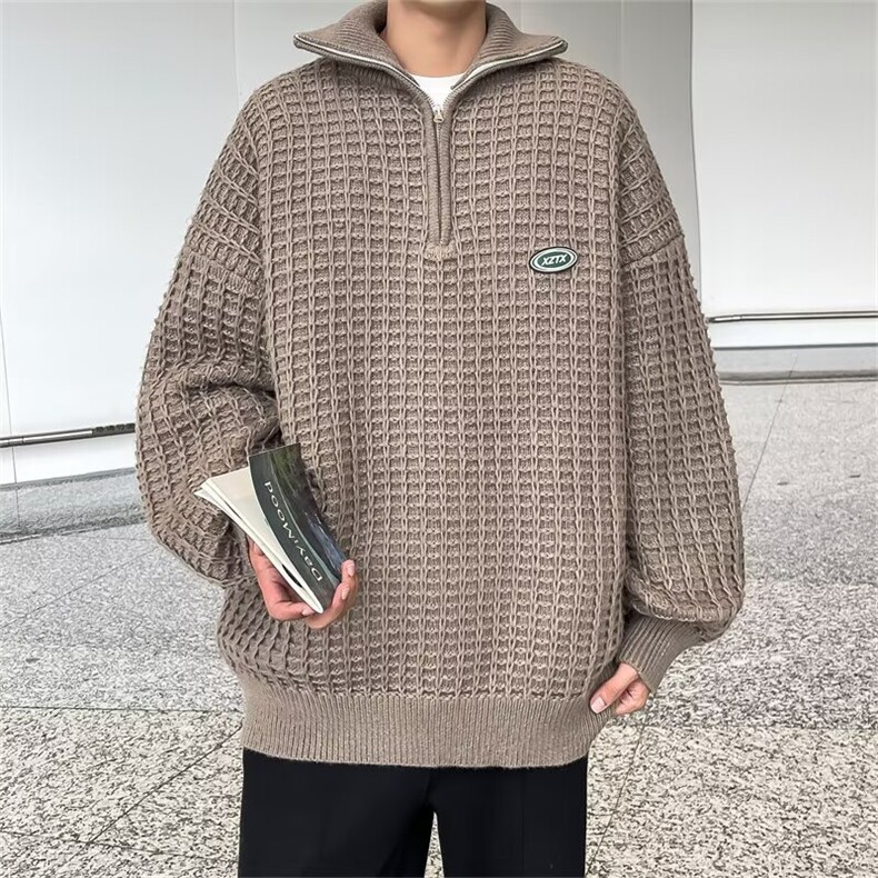 文艺长袖毛衣简约时尚日系气质慵懒流行百搭原宿潮流SW7317，男装针织衫/毛衣，星座516A