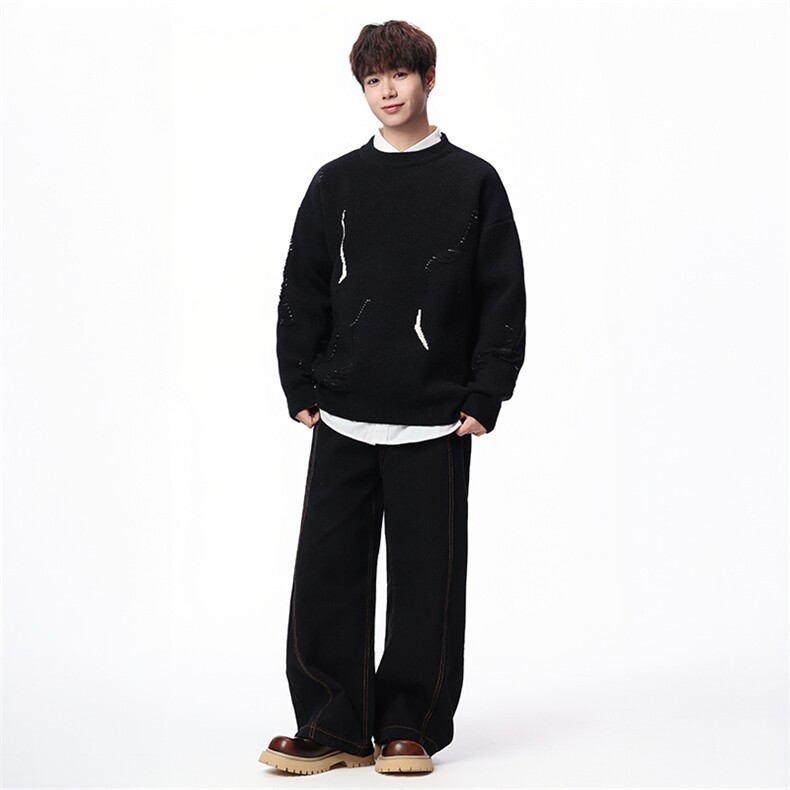【新品】2025秋冬男士时尚休闲百搭针织毛衣潮流-M191-P50,男装针织衫/毛衣,星座1105-1