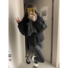 1506-1/G78300/P84女多巴胺立领棉衣冬季简约刺绣百搭款，男装棉衣，星座1506A