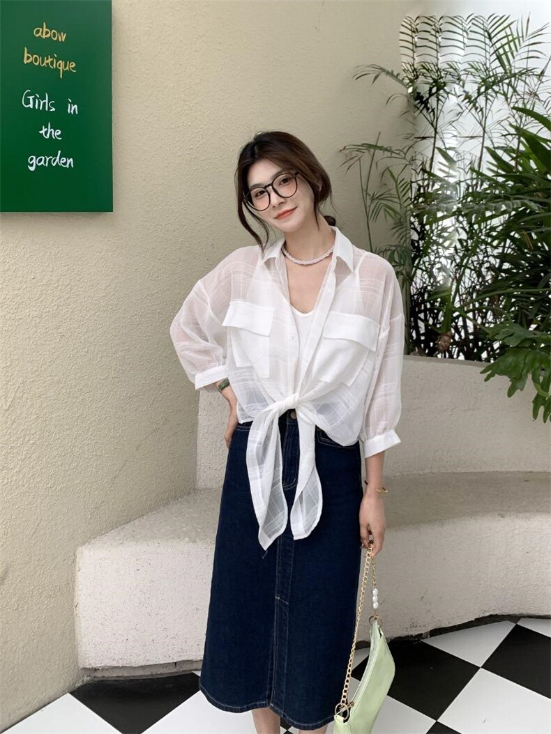 沐沐2022夏格子两件套，，其它，沐·沐