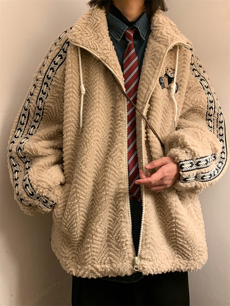 2025新款贴标羊羔绒加绒加厚保暖棉衣A316-1-1-Y74p118控158,男装棉衣,星座906（原电商a316-1）