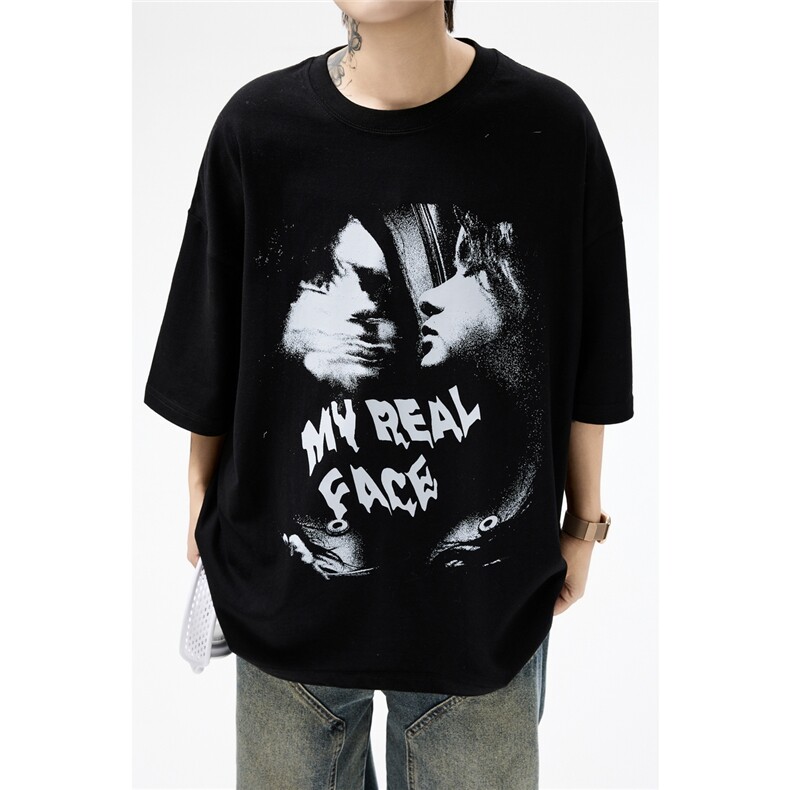 纯棉T恤设计感短袖原创小众运动T恤美式日系T1016-1T337P32K59，女装T恤，星座1016-1（原电商B408-1）