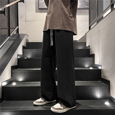 冬季加绒加厚牛仔裤男棉裤秋裤保暖抗寒宽松直筒裤子110-1-P45，男装牛仔裤，星座1006-1