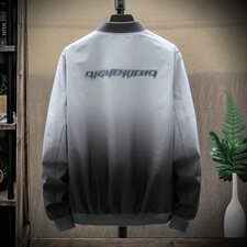 春秋季渐变外套男士潮牌宽松休闲运动棒球领夹克工装DS858T，男装夹克，电商A102
