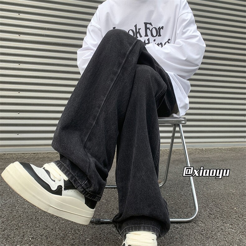 XZ616春季新款复古弯刀设计感牛仔裤休闲长裤TY2407P65控78,男装牛仔裤,星座512A（原616）