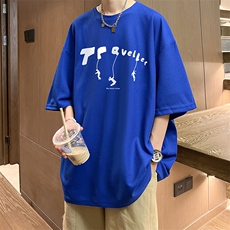 华夫格t恤男短袖男大码五分袖HT73449-P22，男装T恤，电商A040