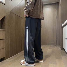复合秋季菠萝格男宽松织带运动长裤休闲束脚卫裤K016*P45控68，男装休闲裤，星座227-2