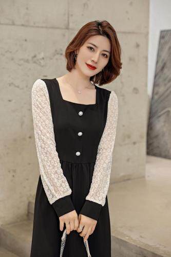 春装新款连衣裙，女装连衣裙，莎咔