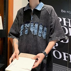 夏季复古重磅T恤潮牌新款体恤短袖男款POLO衫，男装Polo衫，星座410-6（原星座1304-1）