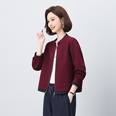 原创设计假两件开衫卫衣小衫2025秋春新款上衣长袖女拼色拼接外套，女装短外套，璐依舞