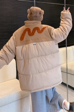 灯芯绒拼接刺绣棉服男女棉衣立领棉袄外套面包服3357-P80控108，男装棉衣，星座207