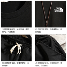 TD56232-P35短袖t恤套装男短裤两件套男装搭配一套帅气砖墙，男装T恤，电商A040A
