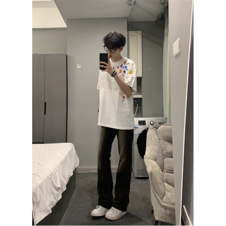 706-1-PL418-P34特P现货夏季复古学院风刺绣短袖polo衫情侣,男装Polo衫,星座706-1