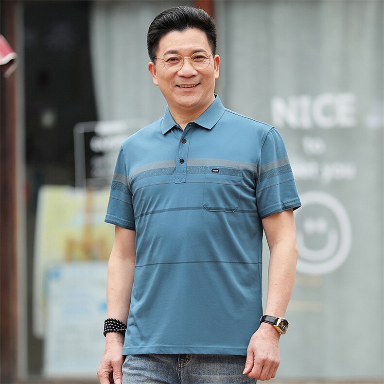 夏季男士短袖T恤商务翻领polo衫男上衣服休闲半袖体恤带领上衣,男装T恤,电商B212（原钱塘6029）