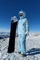 冬季潮牌防风防水单板男女同款户外运动加厚滑雪服套装TZ033-P220，男装休闲套装，电商A001-1