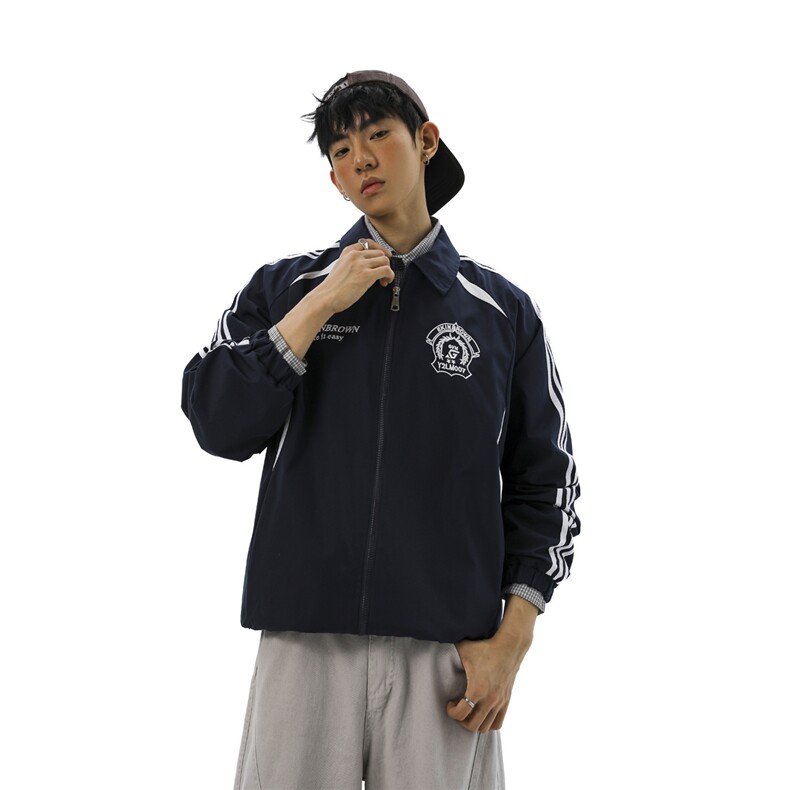 美式学院风刺绣设计大码M-5XL无影墙棒球服夹克男JK78073P79控128,男装夹克,星座226-1
