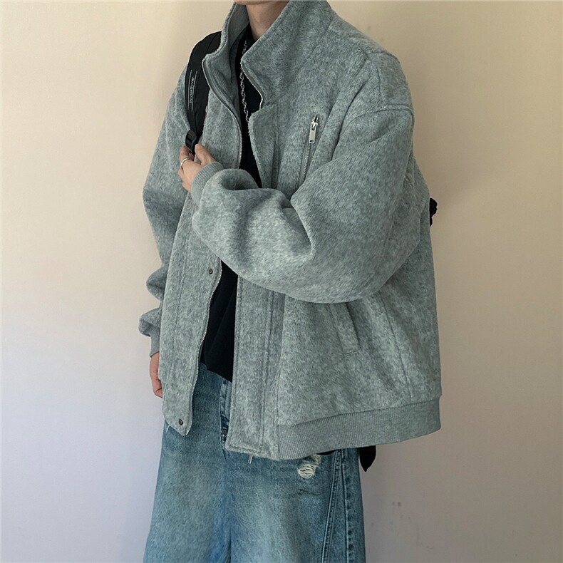 现货羊毛呢外套%羊毛秋冬立领夹克A351-AJ2602-P125,男装夹克,电商A351