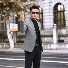 新款男士小西装青年修身秋季休闲西服2382P165，男装西服，电商D225
