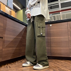 日系青春流行休闲裤潮时尚潮牌原宿新款长裤简约男束脚，男装休闲裤，星座716-2