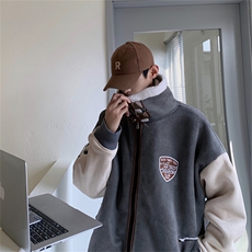 现货不缺货皮毛一体羊羔毛棉衣加绒加厚棉服1209-1-MY12-P118，男装棉衣，星座1209-1