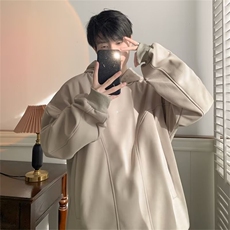加绒卫衣2024年秋冬季新款潮流美式痞帅衣服连帽外套男，女装短外套，星座716-3