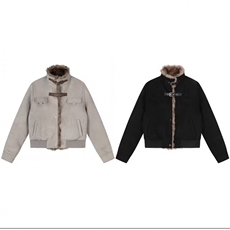 现货！现货！仓库1W件美式机车座山雕毛领棉服里布全毛加厚保暖，男装棉衣，星座506-1