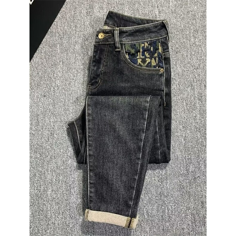 1506-1/Kk8071/P53牛仔裤男春秋季新款潮牌刺绣韩版潮流修身百搭,男装牛仔裤,星座1506-1