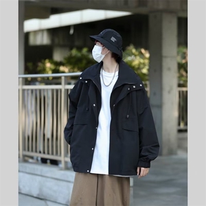 美式复古飞行夹克外套男2024春秋冬季工装冲锋衣棉服  W6444-P72图片