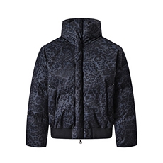 面包服豹纹高街冬装复古立领棉服男女棉衣外套做旧HZ8820-P88，男装棉衣，星座610B-1
