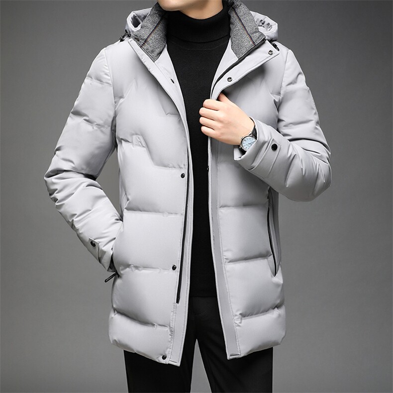 中老年可脱卸帽羽绒服男中长款爸爸装休闲外套上衣QLMF21158-P300图片