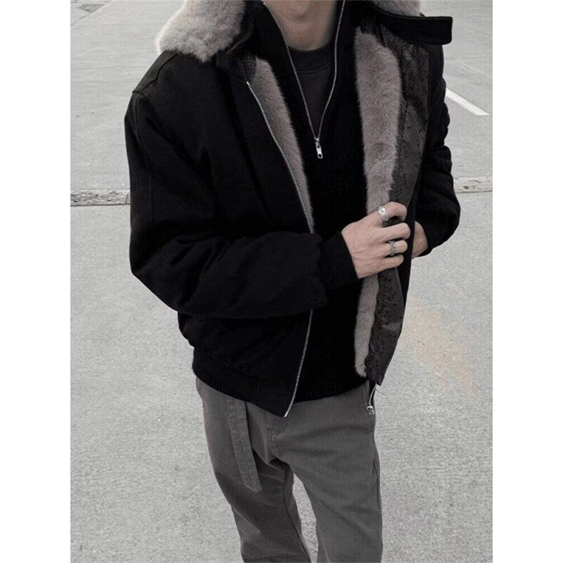 蛇年限定座山雕外套棉服可拆卸帽加绒帆布棉衣1001-1-M8218-P188,男装棉衣,星座1001-1
