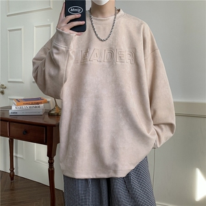 2024秋冬重磅360克麂皮绒凹凸印卫衣男女 1015-3-WY03-P65图片