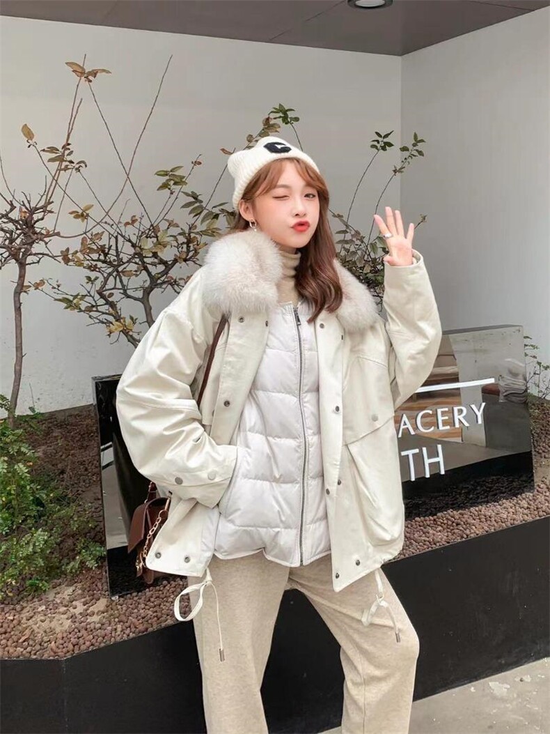 两件套真毛领羽绒服，女装羽绒服，Balance Studio